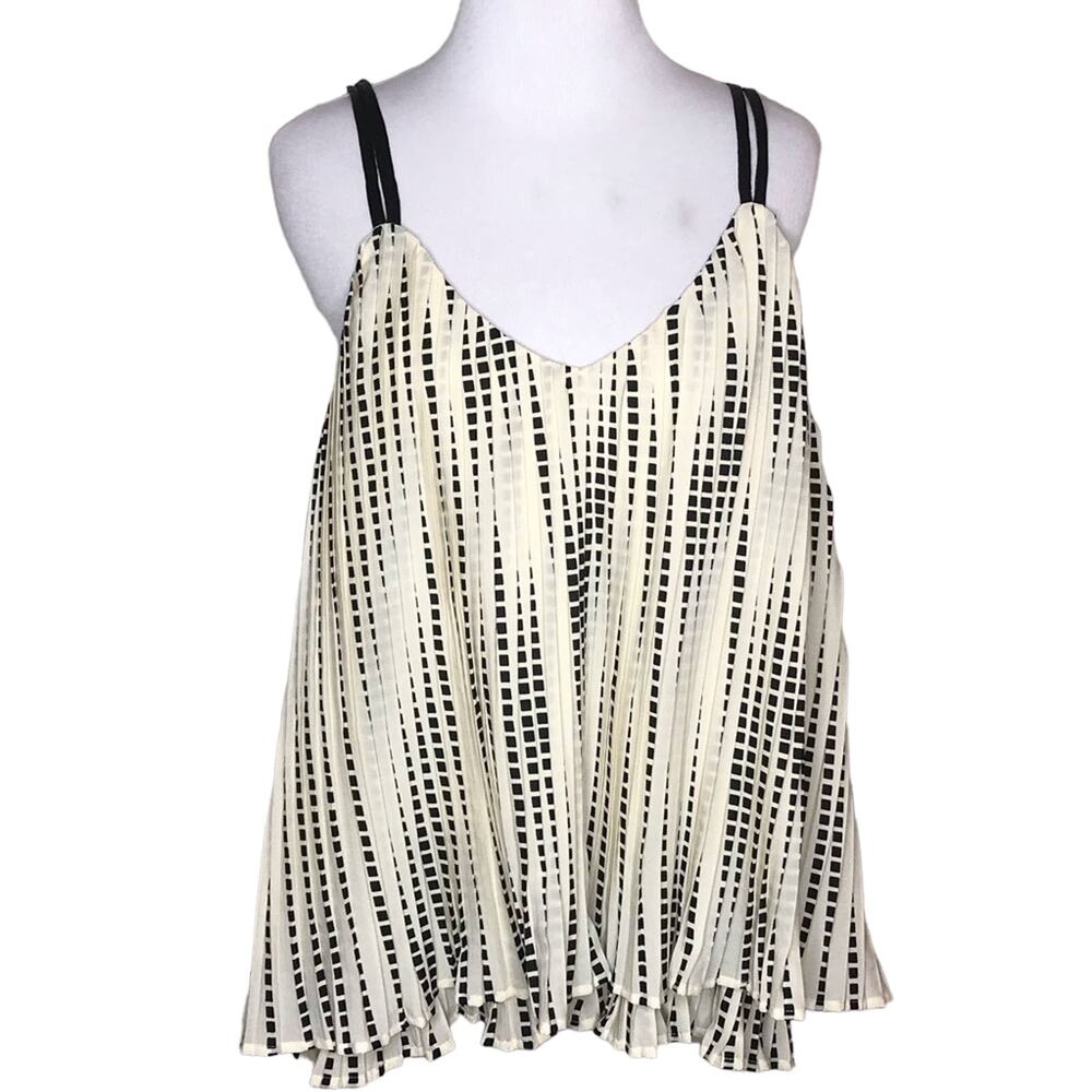 PJK Patterson J. Kincaid Pleated Strappy Tank Top